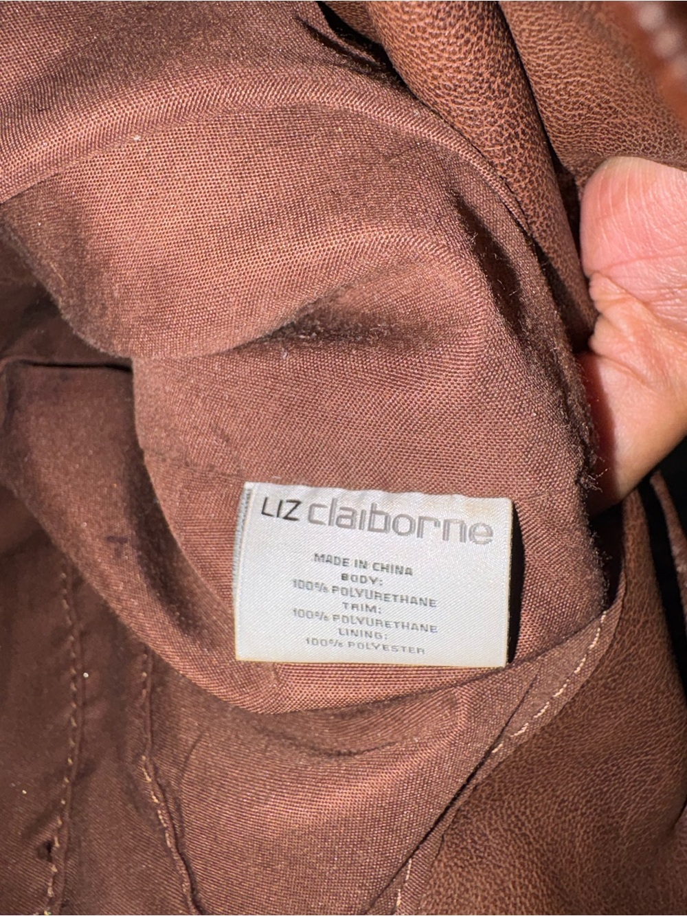 VINTAGE Liz Claiborne Brown Woven Hobo Bag 🤎 - Picture 4 of 4